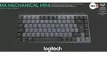 Logitech MX Mechanical Mini, Kabellos, RF Wireless + Bluetooth, Mechanischer Switch,