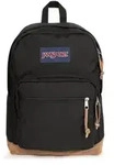 JanSport Right Pack Rucksack Schwarz mit gepolstertem Laptopfach, 31 L