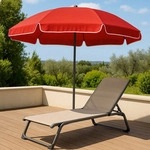 TrendLine Sonnenschirm rot, &Oslash; 180 cm - Rot