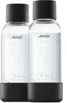 Mysoda 2PB05F-B, Karbonisiererflasche, Schwarz, Transparent, 1 l, 0,5 l, 2 St&uuml;ck(e)