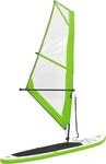 vidaXL Aufblasbares SUP-Board mit Segel Set Gr&uuml;n und Wei&szlig;