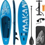 ECD Germany Aufblasbares Stand Up Paddle Board Makani, 320x80x15 cm, Blau, PVC,