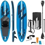 ECD Germany Aufblasbares Stand Up Paddle Board Kajak Sitz, 320x82x15 cm, Blau, PVC,