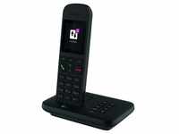 Telekom Sinus A12 schwarz schnurloses Telefon Festnetz mit Anrufbeantworter