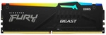 Kingston FURY Beast RGB - DDR5 - Kit - 32 GB: 2 x 16 GB - DIMM 288-PIN - 5200...