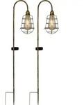 N&auml;ve Leuchten 2er-Set LED Solar-/Erdspie&szlig; "GITTI" H: 76,5 cm 2er-Set LED