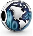 Pandora Blue Globe Clip Charm Silber 925 Sommerkollektion Moments 2021...