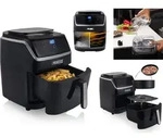 2in1 Digitale Hei&szlig;luftfritteuse & Dampfgarer mit 2tlg Zubeh&ouml;rset 6,5Ltr 1700Watt