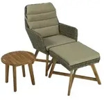 Lounger-Set CALVIA, coffee - Braun/Grau