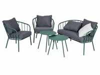 Lounge-Set Nizza Stahl, grün