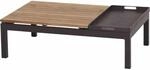 Siena Garden Alvida Loungetisch mit Tablett aus Aluminium und Teakholz100%