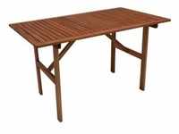 DEGAMO Holztisch Gartentisch Esstisch Gartenmöbel Tisch BRASILIA 70x120cm,
