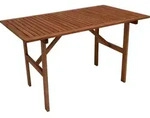 DEGAMO Holztisch Gartentisch Esstisch Gartenm&ouml;bel Tisch BRASILIA 70x120cm,