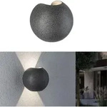 Paulmann 94499, Wandbeleuchtung f&uuml;r den Au&szlig;enbereich, Schwarz, Beton,...