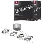 Paulmann Seilsystem Cardan Chrom mit 4 Spots - Silber