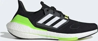 adidas GX6640, adidas Ultra Boost 22 Core Black Solar Green - EU 44 Schwarz Herren