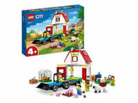 LEGO 60346 City Bauernhof mit Tieren, Schaf, Schwein, Kuh und mehr, und