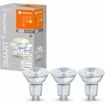 LEDVANCE 00217609, Intelligentes Leuchtmittel, WLAN, Edelstahl, LED, GU10, Warmwei&szlig;