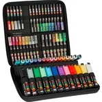 Posca - Lackmarker im Deluxe-Etui, 60 St&uuml;ck, sortiert - Bunt