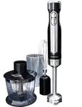 Gastronoma 18210002 - Wiederaufladbarer Stabmixer - 4-fl&uuml;geliges Edelstahlmesser -