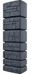 Regentonne eckig SANTURO 350 liter anthrazit inkl. Hahn - Grau