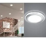 Trio Einbauleuchte AURA &Oslash; 14,8cm Chromfarben - Silber