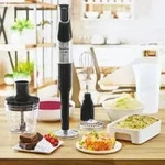Moulinex DD95HD, P&uuml;rierstab, 0,8 l, 1200 W, Schwarz, Edelstahl - Schwarz/Silber
