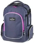 walker 42117-267 Schulrucksack Wizzard Campus Evo - blue ivy / pink - Blau/Rosa