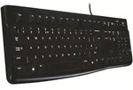Logitech K120, Volle Gr&ouml;&szlig;e (100%), Kabelgebunden, USB, QWERTY, Schwarz -...