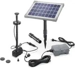 esotec Solar Teichpumpe 5W mit Akku und LED Gartenteich Wasserspiel Teich 101920