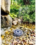 Heissner Solar-Insel Teichpumpen-Set ca.150 l/h mit LED - Schwarz