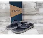 Cartago Herren Zehenstegpantolette grau 41 - Grau - 41