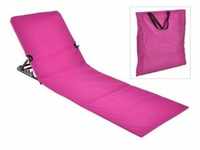 HI Faltbare Strandmatte PVC Rosa