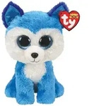 Ty Beanie Buddy - Prince Husky - 24 cm - Knuffel - Blau/Wei&szlig;