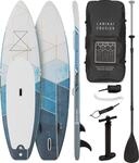 Lanikai Cruiser 9.8 aufblasbares Paddelboard SUP-Board-Set 305x77x10, Farbe:Grau /