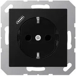 Jung A 1520-18 C SWM USB-Steckdose USB Typ C graphitschwarz/matt Serie A550 - Schwarz