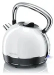 Arendo Wasserkocher 1,7 l, 2200 W, Edelstahl, Retro Style, Vintage,...