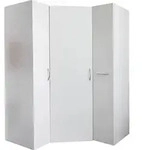 Wimex Multiraumkonzept Eckschrank Wei&szlig; Holzwerkstoff 95x95x185 cm - Wei&szlig;