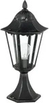 NAVEDO Stehleuchte Stehlampe Lampe - H47 x &Oslash;23 cm - schwarz, silber-patina - 1X60W