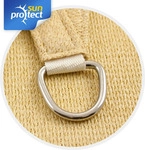 sunprotect 83496 Professional Sonnensegel, 7 x 7 x 7 m, Dreieck, wind- &