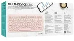 Logitech K380 Multi-Device Bluetooth Keyboard - Rosa