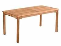 Möbilia Gartentisch rechteckig 150 cm | Esstisch aus Teak Holz mit...