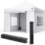 VOUNOT&reg; Pavillon 3x3m, Wasserdichter Faltpavillon, Faltbar Partyzelt mit 4