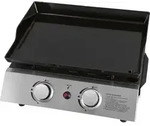 Justus Tischgrill BBQ-Plancha Gasgrill "Grilleau 2" silber 2 Brenner - Silber