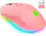 KLIM Blaze - Wiederaufladbare kabellose RGB Gaming Maus - Hochpr&auml;ziser Sensor mit