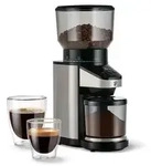 Tchibo elektrische Kaffeem&uuml;hle, eingebaute Waage, Edelstahlmahlwerk,...
