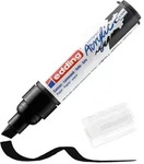 Edding 5000 Acrylmarker Breit, Schwarz, Mei&szlig;el, Schwarz, Extradick, 5 mm, 1 cm...