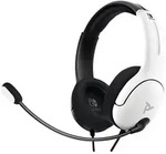PDP LVL40 Wired Stereo: Black & White 500-162-BW, On-ear Gaming Headset Schwarz-Wei&szlig;