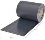 Juskys PVC Sichtschutzstreifen Doppelstabmatten Zaun - 35m x 19 cm - Anthrazit - Grau