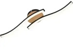 LED Deckenleuchte Deckenlampe Wandlampe 2-flammig 12 W Holz-Schwarz Briloner -
